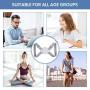 EIVOTOR Posture Corrector Trainer for Kids Women Men, Intelligent Sensor Vibration Reminder 【Upgraded】 Electronic Smart Humpback Straightener for Neck, Back and Shoulder Pain Relief