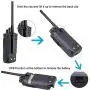 Retevis RT17 2 Way Radios Walkie Talkie Long Range,Two Way Radio with Earpiece,1200mAh Replaceable Rechargeable Battery,USB Charger Base,Commercial Retail Security(10 Pack)