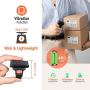 Tera [Premium Pro] 1D 2D QR Wireless Ring Barcode Scanner with Bluetooth Extra Fast Scanning Speed Ultra High Resolution Mini Wearable Finger Bar Code Reader Compatible for PDF 417 Data Matrix