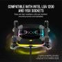Corsair Hydro X Series XC5 RGB CPU Water Block - Intel LGA 1200 - Copper Cold Plate - More Than 60 Micro-Cooling Fins -16 Vivid RGB LEDs - Black