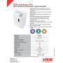 HSM shredstar X14 Cross-Cut Shredder; Shreds Up to 14 Sheets; 6.1-Gallon Capacity Shredder White