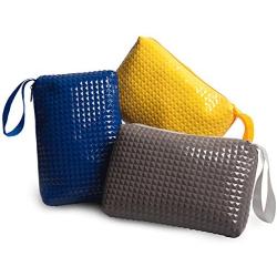 Zipper Storage Bag - Pouch For Jewelry, Small Tools, Makeup, Toiletries, Cosmetics, Office, Travel, Car - Set Of 3