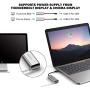 ELECJET AnyWatt USB C Adapter Compatible with MacBook MagSafe Charger, Type-C to MagSafe Converter for Thunderbolt Cinema Display Charging M1 MacBook Pro Air (Grey)