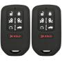 2Pcs Coolbestda Silicone 7buttons Key Fob Remote Skin Cover Protector Keyless Entry Case Accessories for 2020 2019 2018 Honda Odyssey elite Ex