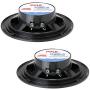 5.25 Inch Dual Marine Speakers - 2 Way Waterproof and Weather Resistant Outdoor Audio Stereo Sound System with 100 Watt Power, Polypropylene Cone and Cloth Surround - 1 Pair - PLMR51B (Black)