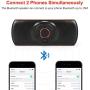 Bluetooth Handsfree Car Speaker, Upgraded Wireless in-Car Speakerphone Visor Clip Stereo Music Player Car Kit for Handsfree Talking and GPS Broadcast, TF Card Play/Siri/Google Assistant Supported