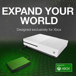 Seagate Game Drive 2TB External Hard Drive Portable HDD, Designed For Xbox One, Green - 1 year Rescue Service (STEA2000403)