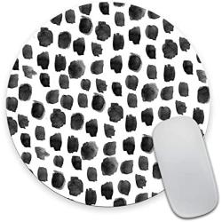 Smooffly Polka Dot Mouse Pad, Polka Dot Print, Dot Pattern, Gift for Her, Cute Round Mousepad, Cute Desk Accessories, Office Decor, Desk Decor, Mouse Pads