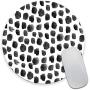 Smooffly Polka Dot Mouse Pad, Polka Dot Print, Dot Pattern, Gift for Her, Cute Round Mousepad, Cute Desk Accessories, Office Decor, Desk Decor, Mouse Pads