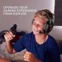 RUNMUS Gaming Headset for PS4, Xbox One, PC Headset w/Surround Sound, Noise Canceling Over Ear Headphones with Mic & LED Light, Compatible with PS5, PS4, Xbox One, Switch, PC, PS3, Mac, Laptop, Red