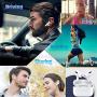Wireless Earbuds Bluetooth 5.0 Earbud Headphones Built-in Microphone and Charging Box and Silicone Cover,Stereo Noise Cancelling Earbud, Suitable for Apple Airpods pro/Android/iPhone/Samsung
