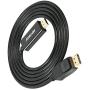 DisplayPort to HDMI 6 Feet Gold-Plated Cable 2 Pack, Avacon Display Port to HDMI Adapter Male to Male Black