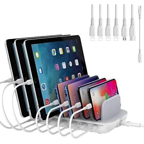 USB-C Charger Station, SooPii Premium 70W 7-Port Charging Station with One 30W Power Delivery Port Compatible with MacBook Pro/Air, iPad Pro, S10, and 6 USB Ports for Phones, Tablets, Laptops