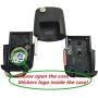 New Uncut blade Keyless Remote Key Fob Shell Case No Chips Inside for VW Volkswagen Jetta Passat Golf Beetle Rabbit GTI CC EOS (Black Pack 2)