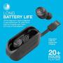 JLab Audio Go Air True Wireless Bluetooth Earbuds + Charging Case | Black | Dual Connect | IP44 Sweat Resistance | Bluetooth 5.0 Connection | 3 EQ Sound Settings: JLab Signature, Balanced, Bass Boost