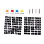 6-Way Fuse Block with Ground, 6 Circuit ATC/ATO Fuse Box Holder with Negative Bus, Protection Cover & LED Light Indication, Bolt Terminals, 70 pcs Stick Label, for Auto Marine, Boat, with 12 pcs Fuse