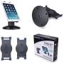 AboveTEK Retail Kiosk iPad Stand, 360° Rotating Commercial Tablet Stand, 6-13.5'' Ipad Mini Pro-Business Tablet Holder, Swivel Design for Store POS Office Showcase Reception Kitchen Desktop (Black)