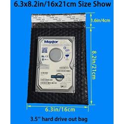 Daarcin 10pcs 6.3x8.2in/16x21cm Antistatic Bubble Bags, Static Shielding Bag for Hard Drive SSD HDD or Sensitive Electronic Components