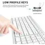 iClever BK10 Bluetooth Keyboard, Multi Device Keyboard Rechargeable Bluetooth 5.1 with Number Pad Ergonomic Design Full Size Stable Connection Keyboard for iPad, iPhone, Mac, iOS, Android, Windows