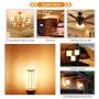 E12 LED Bulb Dimmable 7W C7 Bulb Equivalent to E12 Halogen Bulb 60W, Warm White 3000K T6 Base 120V E12 Candelabra Bulbs for Ceiling Fan, Chandelier Lighting, Kx-2000 Bulbrite Replacement (6 Pack)