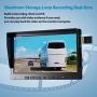 Fookoo Ⅱ HD 1080P Wired Backup Camera System Kit,10 inch HD Dual Split Screen Monitor with Recording IP69 Waterproof Rear View Camera Parking Lines CCD Chip for Truck/Semi-Trailer/Box Truck/RV(DY101)