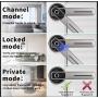 Keyless Entry Fingerprint Door Lock，Electronic Smart Door Dandle，Biometric Apartment Lock，Suitable for Home and Other Private Space，Brushed Nicke…