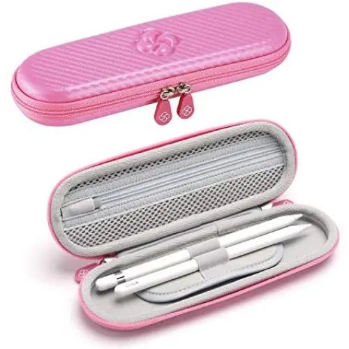 Koonice Premium Pencil Holder Case fits Apple Pencil 1 and 2 (Pink)
