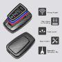 TANGSEN Smart Key Fob Case for TOYOTA AVALON CAMRY COROLLA HATCHBACK C-HR PRIUS PRIME RAV4 2 3 4 Button Keyless Entry Remote Protective Cover Plastic 3D Carbon Fiber Emboss Silicone Rubber