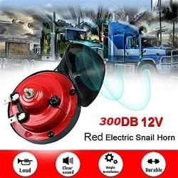 LLZ 12V car Horn kit, Unique Shape, Super Loud Sound decibels, Strong and Durable, can be Used for locomotives, Cars, Trucks, etc. (1PCS)