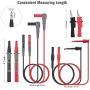 Multimeter Electronic Test Lead Kit with Insulation Alligator Clips WGGE WG-012 clamp meter, 42 inch PVC Lead Extensions, Plunger Mini-Hooks and 4 inch Heavy Duty Test Probe
