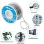 YI LIN 60/40 Solder Tin Lead Rosin Core Solder Wire For Electrical Soldering (100g/0.22lbs) (0.8mm/100g)
