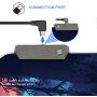 RGB Gaming Mouse Pad Extended Soft Computer Keyboard Mat, Waterproof Keyboard Mouse pad Large Size(31.49'' x 11.81'' x 0.15'') Non-Slip Rubber Base for Gaming, Office Work (80x30 Deer)