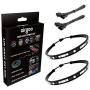 PC RGB LED Strip Light, Black Silicone Housing Magnetic PC Case Lighting, 2PCS Strips 42LEDs for 12V 4-Pin RGB LED Header, for ASUS Aura RGB, MSI Mystic Light, ASROCK Aura RGB, Gigabyte RGB Funsion