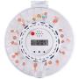LiveFine Automatic Pill Dispenser, 28-Day Electronic Medication Organizer with Alarm Reminders, Flashing Light and Safety Lock - Dispenses Prescriptions Up to 6 Times Per Day - Clear Lid