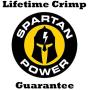 Spartan Power 4 AWG 1 Foot Battery Cable Set Four Gauge Wire Made in America 1 FT with 3/8'' Ring Terminals
