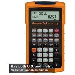 Calculated Industries 4088 Machinist Calc Pro 2 Advanced Machining Calculator | Speeds and Feeds, DOC, LOC and WOC for Materials and Tool settings | Machinists, Setters, Tool & Die Makers, Shop Owners