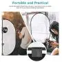 Neewer Professional Lighting Studio 5x7 feet/150x200 cm Pop out Foldable Soft Diffuser Disc Panel Reflector with Carrying Case for Studio and Outdoor Portrait, Product Photography, Video Shooting