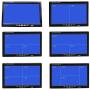 7 Inch HD 4 Split Quad Video Displays Backup Monitor kit LCD Rear View Monitor for Car Backup Camera Kit & Home Surveillance Security System