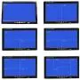 7 Inch HD 4 Split Quad Video Displays Backup Monitor kit LCD Rear View Monitor for Car Backup Camera Kit & Home Surveillance Security System