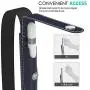 MoKo Case Holder for Apple Pencil, Elastic Detachable Pouch for Apple Pencil, Fit iPad 8th Generation/iPad 10.2 2019/iPad Air (3rd Gen) 10.5'' 2019 (Only for Apple Pencil 1st Case) - Indigo