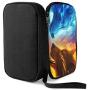 Hxuedan Ice and Fire Wolf Head The Data Cable Storage Bag is A Portable and Independent Design SuitableVFor Travelers to Place The Data Cable, Earphone and Electronic Product Data Cable Storage Bag