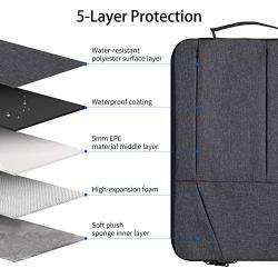 Dealcase 11.6 Inch Waterproof Laptop Case Compatible Acer chromebook 11.6'',Samsung Chromebook 11.6'',ASUS Chromebook Flip C213SA/ASUS C201 11.6 Inch Chromebook,HP Chromebook 11 Protective Bag,Dark Gray