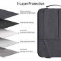 Dealcase 11.6 Inch Waterproof Laptop Case Compatible Acer chromebook 11.6'',Samsung Chromebook 11.6'',ASUS Chromebook Flip C213SA/ASUS C201 11.6 Inch Chromebook,HP Chromebook 11 Protective Bag,Dark Gray