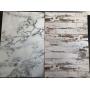 2 Pieces Pack Double Sided Background 4 Patterns: Food Photography Backdrop Gourmet Blogger Shot Cosmetic Makeup Photo Flat Lay Backdrop ins Style Marble Textures Board Rustic Grunge Wood Background
