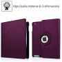 Fintie Rotating Case for iPad 4 3 2 (Old Model) 9.7 inch Tablet - 360 Degree Rotating Smart Stand Protective Cover Auto Wake/Sleep for iPad 4th Gen Retina Display, iPad 3 & iPad 2, Purple