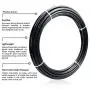 Tailonz Pneumatic Air Line 1/2 inch od Black Pneumatic Nylon Tube 32.8ft Air Brake Tubing Nylon Hose