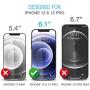 Maxboost Screen Protector Designed for iPhone 12 Screen Protector, iPhone 12 Pro Screen Protector -3 Pack, Tempered Glass Film compatible with iPhone 12 pro/12 6.1-inch (w/Alignment Tool included)
