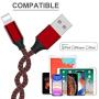 iPhone Charger WSCSR MFi Certified iPhone Charger Cable 5 Pack[3/3/6/6/10FT]Extra Long Nylon Braided USB Charging&Syncing Cord Compatible iPhone Xs/Max/XR/X/8/8Plus/7/7Plus/6S/6S Plus