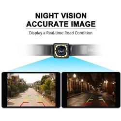 Car Backup Camera, Rear View Camera Ultra HD 12 LED Night Vision,Waterproof Reverse Camera 140° Wide View Angel with Multiple Mount Brackets for Universal Cars,SUV,Trucks,RV and More (HD)