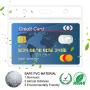 6 Pcs Extra Thick ID Card Badge Holder, Horizontal Clear PVC Card Holder with Waterproof Resealable Zip Type